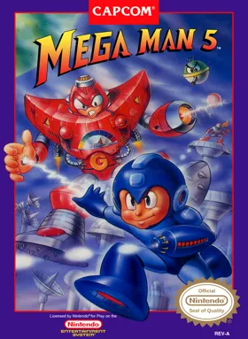 Mega Man 5 (USA) box cover front